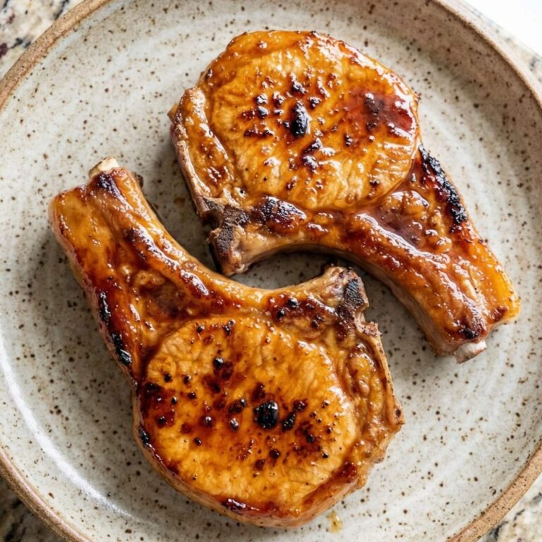 Air Fryer Sticky Honey Soy Pork Chops