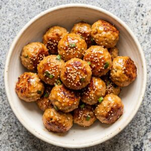Air Fryer Teriyaki Chicken Meatballs