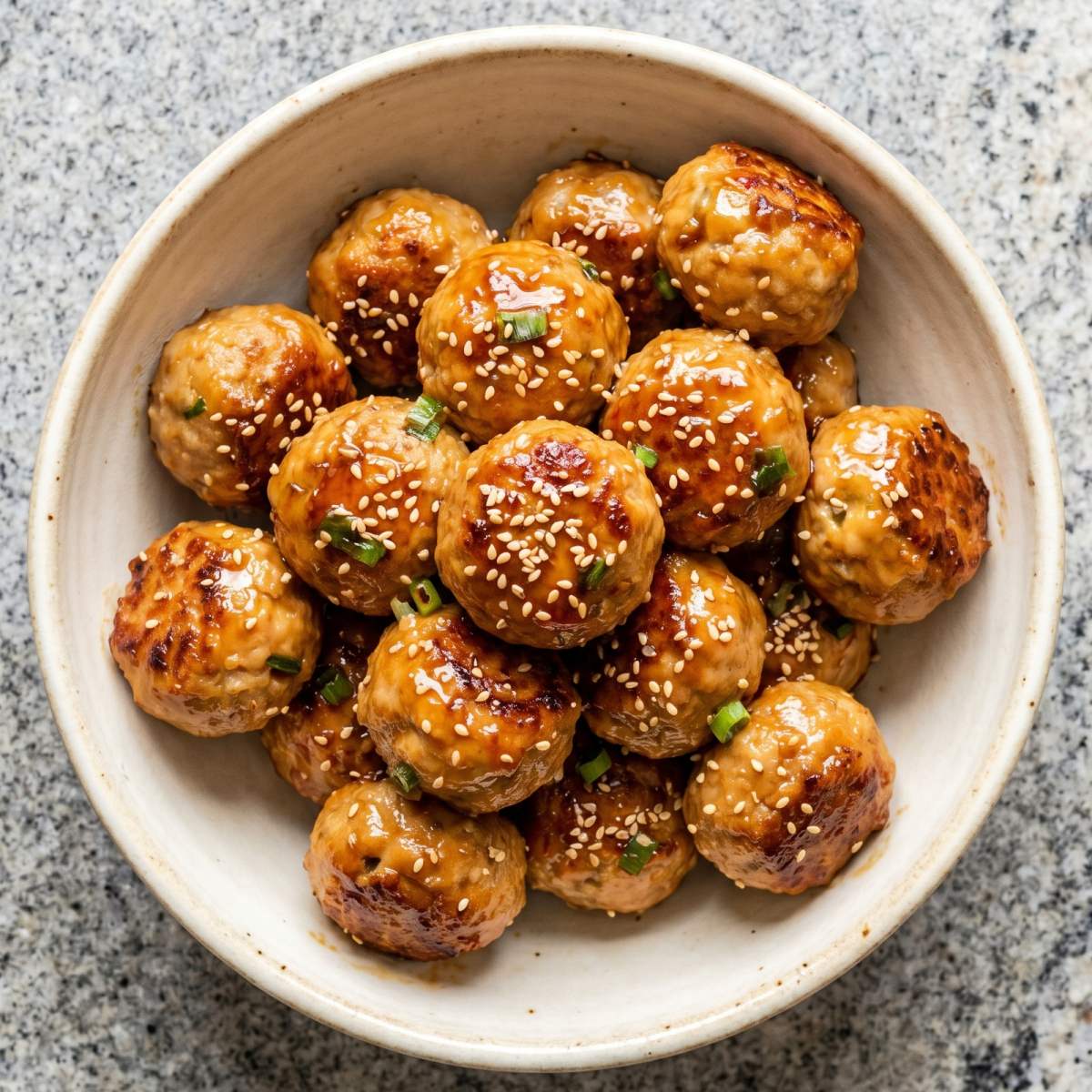 Air Fryer Teriyaki Chicken Meatballs