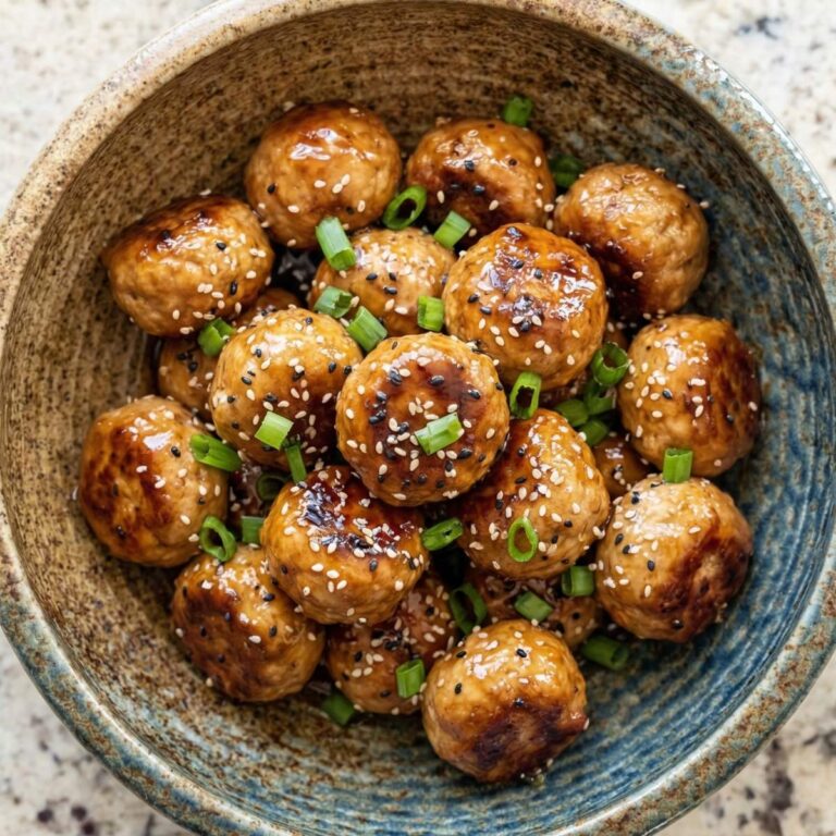 Air Fryer Teriyaki Chicken Meatballs