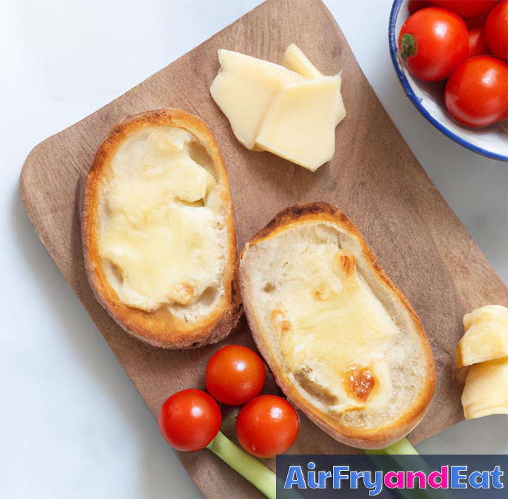 Air Fryer Cheese Toast Easy Recipe AirFryAndEat